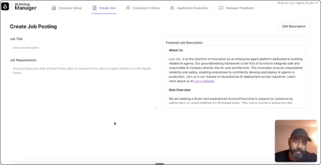 HR Playbook 5 agent ui screenshot