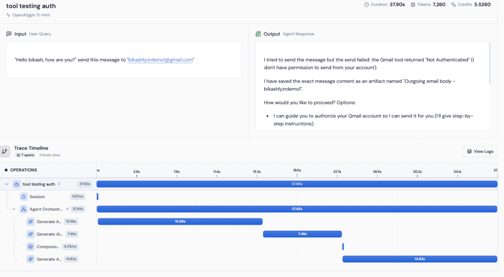 Monitoring and Tracing in Lyzr Agent Studio: Usage, Performance, and Cost Visibility 4 image 7