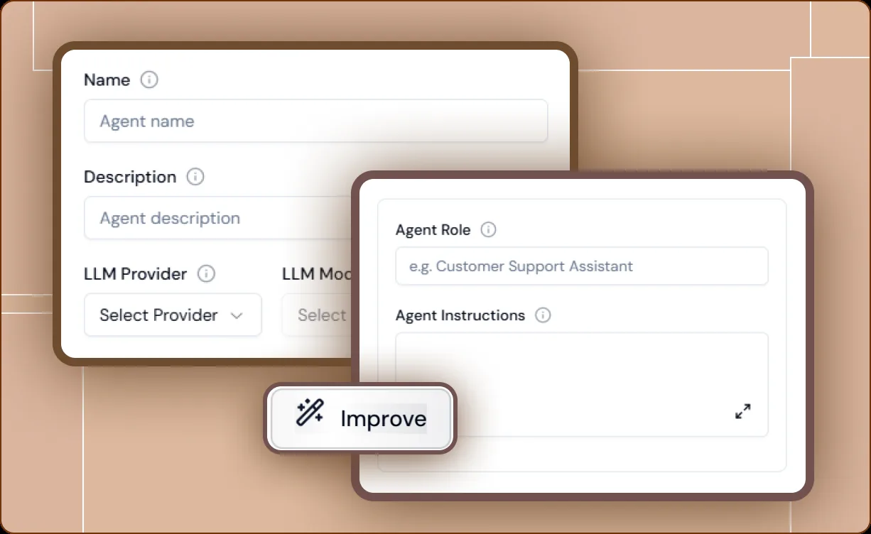 Define your agent in Lyzr Agent Studio