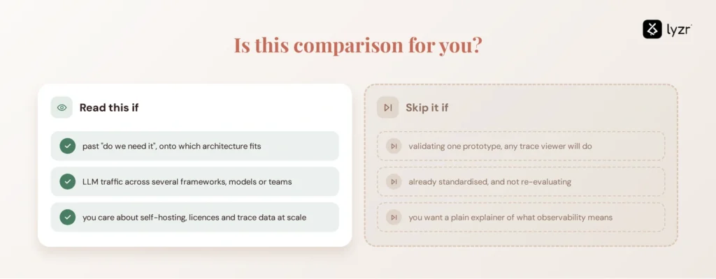 is this comparison for you