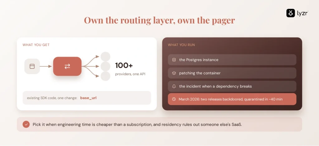 litellm own the routing layer