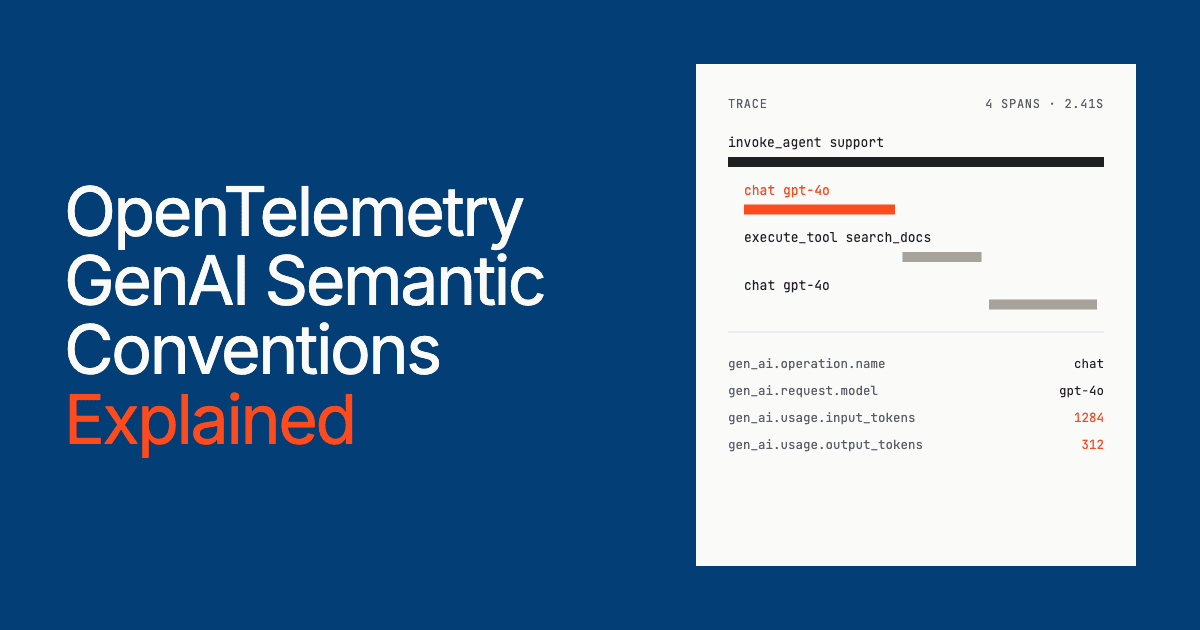 OpenTelemetry GenAI semantic conventions explained